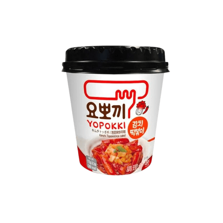 Yopokki Kimchi skonio Ryžių Virtinukai indelyje 115g (Youngpoong)