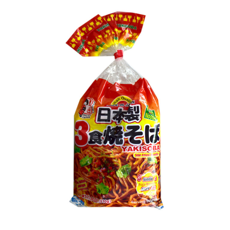 YakiSoba makaronai su padažu (3 porcijos) 510g (Itsuki)