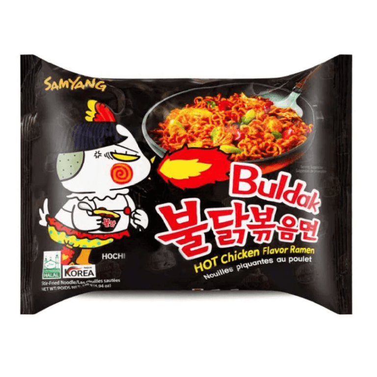 BULDAK Aštrūs Vištienos skonio makaronai 140g (Samyang)