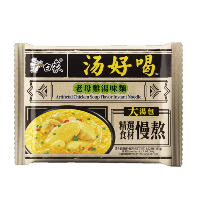 Vištienos sriubos skonio makaronai 111g (BaiXiang)