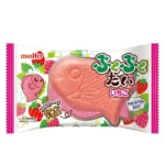 „Puku PukuTai“ Braškių skonio vaflis su akytuoju šokoladu 16.5g (Meito)