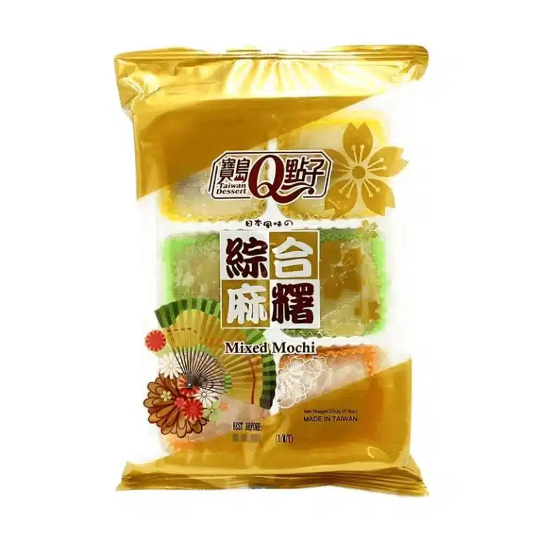 Mochi asorti (Raudonųjų pupelių, Žaliosios arbatos, Taro) 210g - Taiwan desserts Q