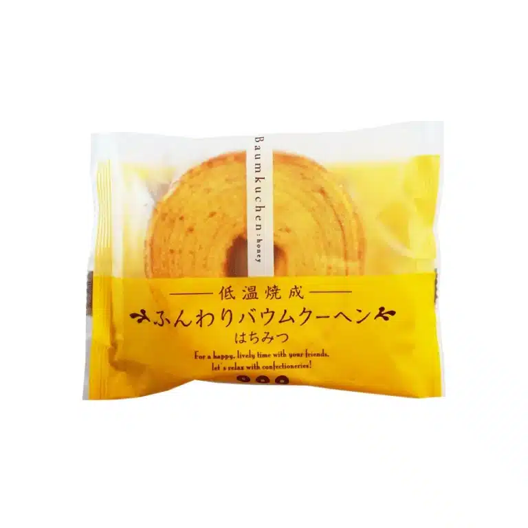 Sluoksniuotas Baumkuchen Medaus skonio pyragėlis 60g (Taiyo)