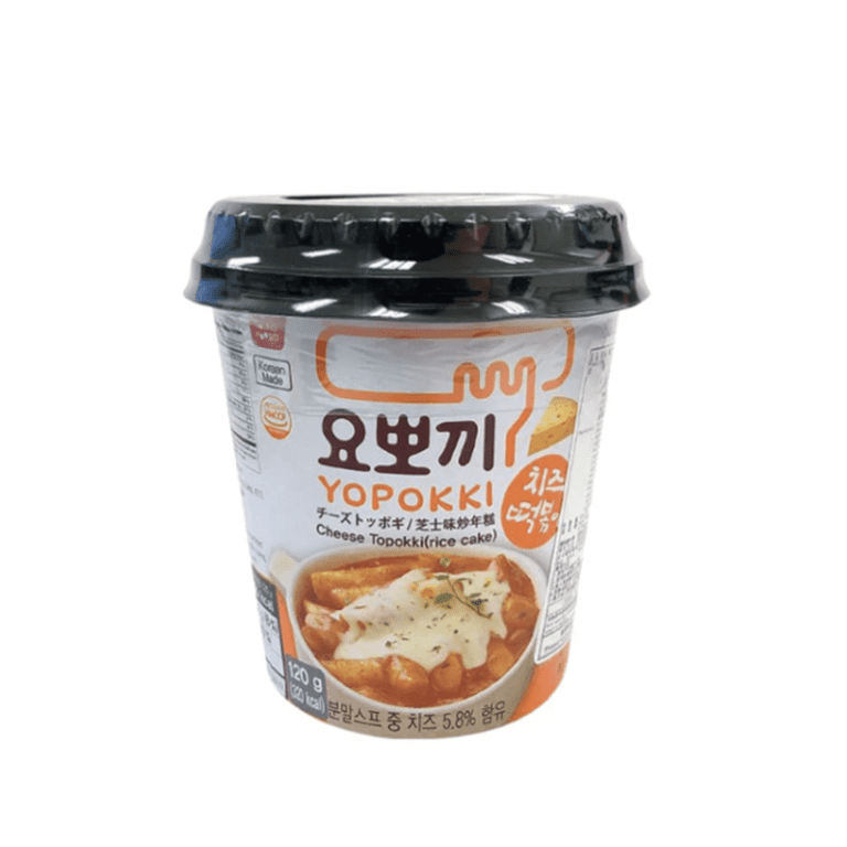 Ryžių Virtinukai su Sūriu indelyje (Topokki) 120g (Yopokki)