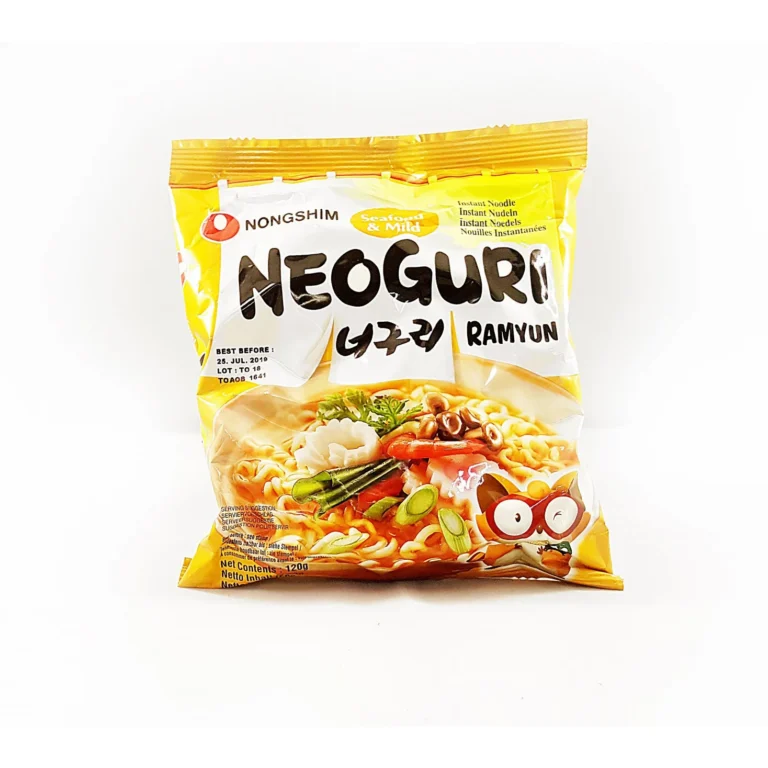 Neoguri Mild Jūros gėrybių skonio makaronai 120g (Nongshim)