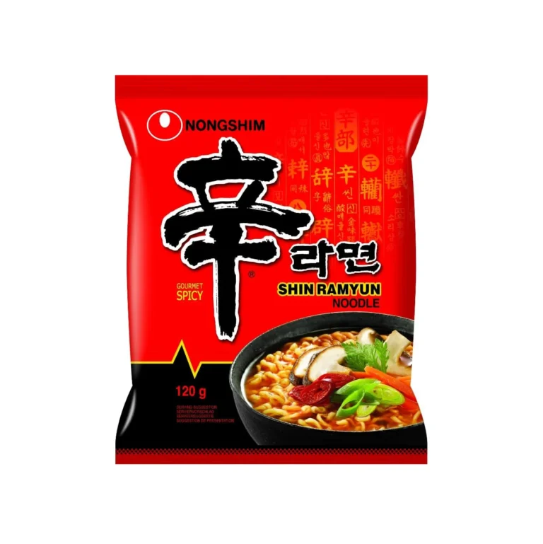 Aštrūs Daržovių makaronai Shin Ramen 120g (Nongshim)