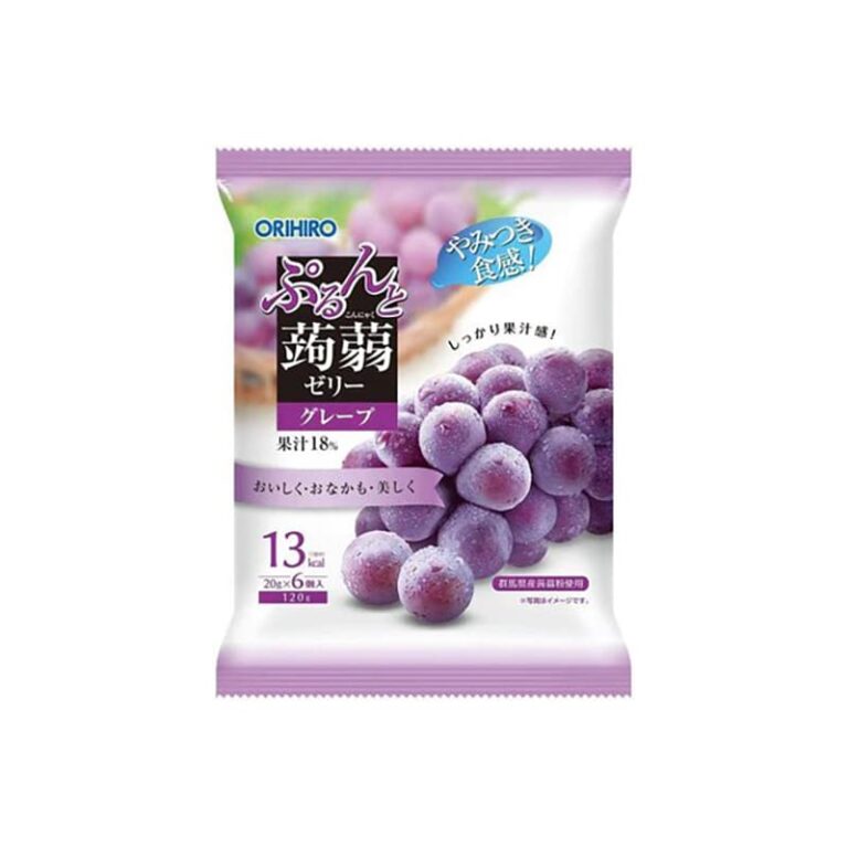 Purunto Vynuogių skonio Konjac želė 120g (6x20g) (Orihiro)