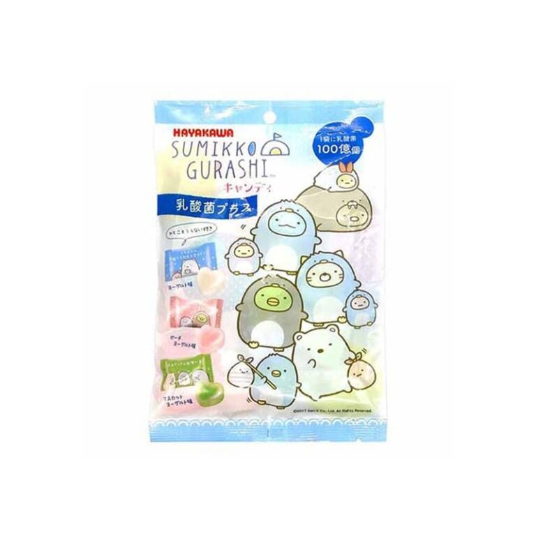 Sumikko Gurashi Įvairių skonių jogurtiniai saldainiai 80g (Hayakawa)