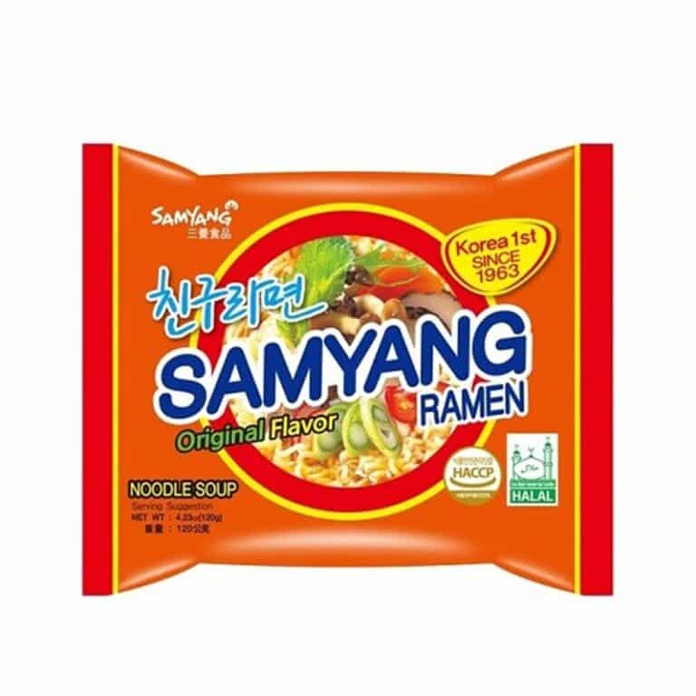 Daržovių skonio makaronai 120g (Samyang)