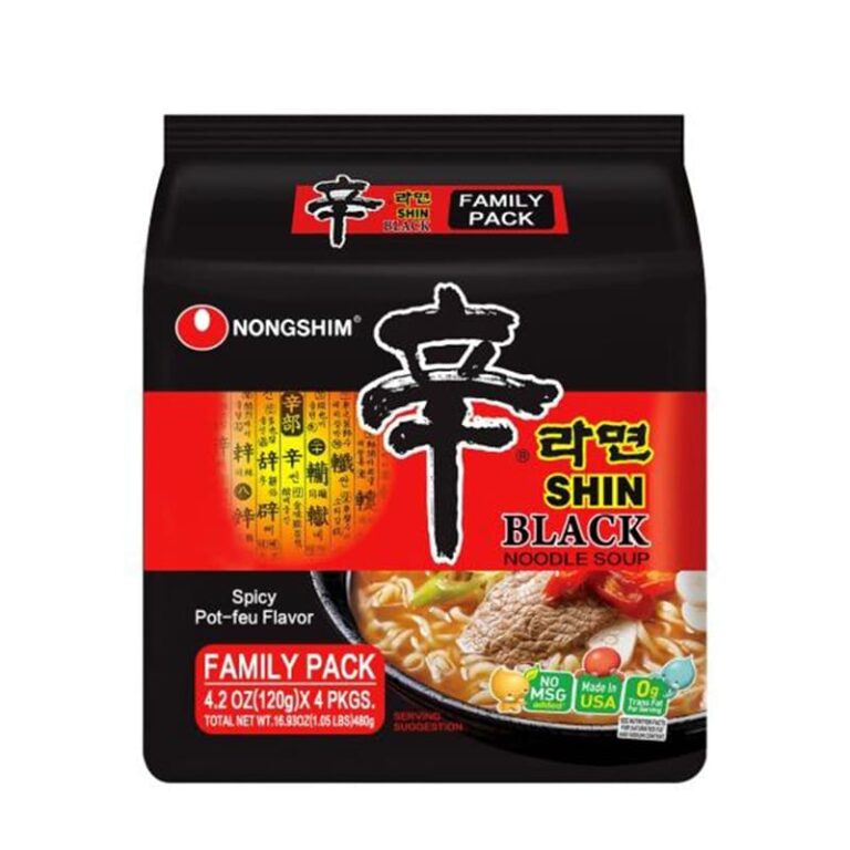 Aštrus Daržovių Ramenas Premium Shin Ramyun Black 130g *4vnt (Nongshim)