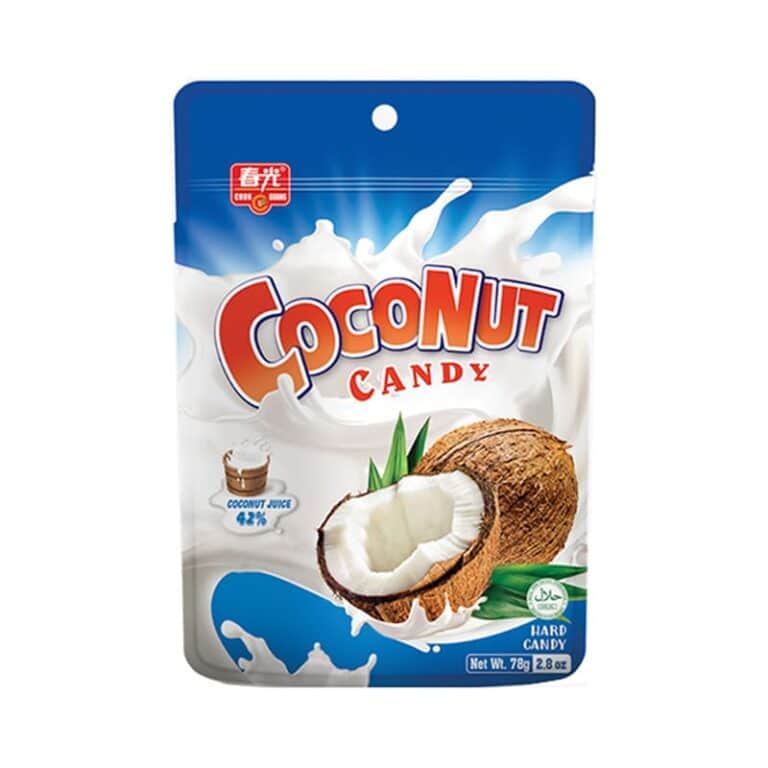 Kokosų skonio saldainiai 78g (Chun Guang)