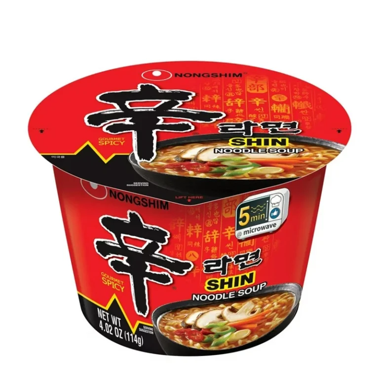 Shin Ramyun Daržoviųs skonio ramen makaronai indelyje 114g (Nongshim)