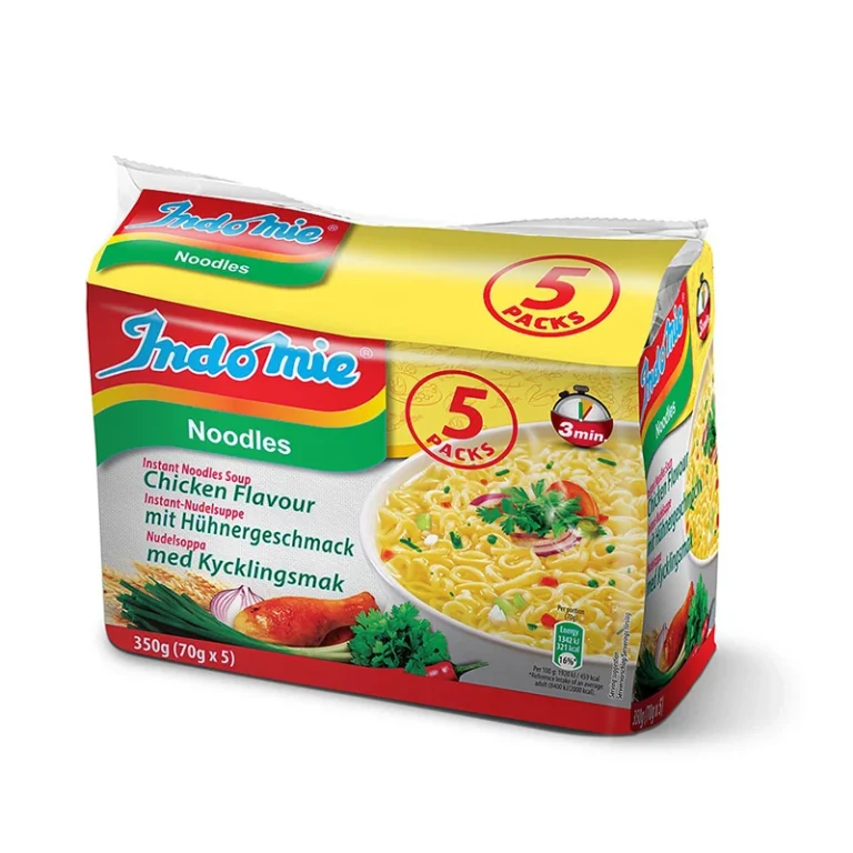 Vištienos skonio Ramen makaronai 70g*5vnt (Indomie)
