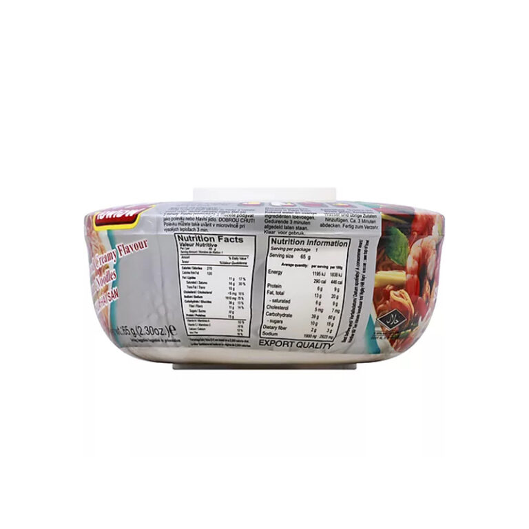Greitai paruošiami makaronai Tom Yum krevečių ir grietinėlės skonio indelyje 65g - FF Food - Image 4