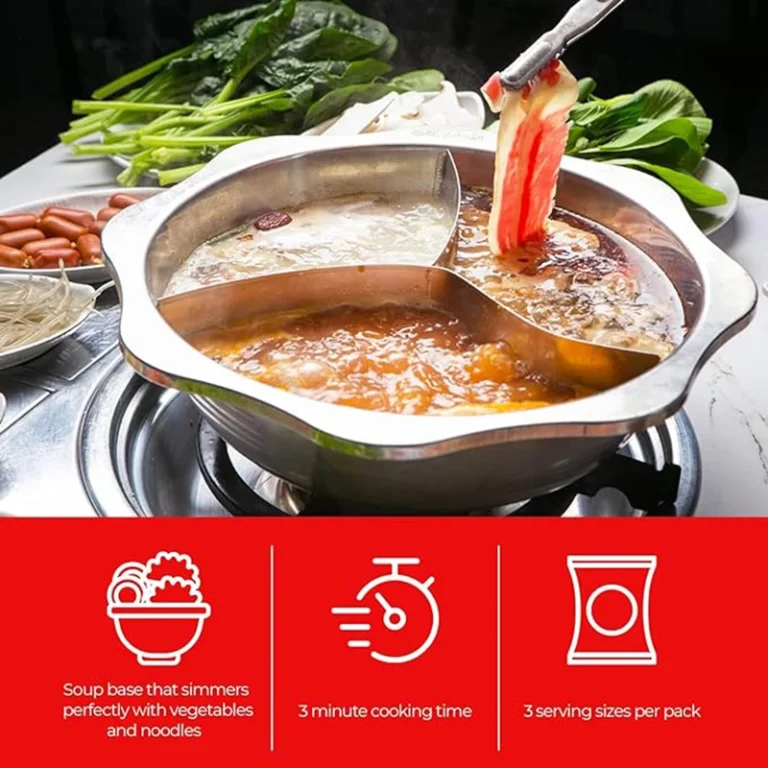 Sriubos pagrindas Jūros gėrybių Hot Pot 200g (Wang) - Image 3