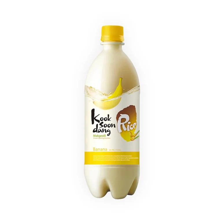 Korėjietiškas Bananų skonio Makgeolli alkoholinis gėrimas (alk 4%) 750ml (Kooksoondang)
