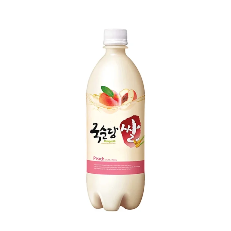 Korėjietiškas Persikų skonio Makgeolli alkoholinis gėrimas (alk 3%) 750ml (Kooksoondang)