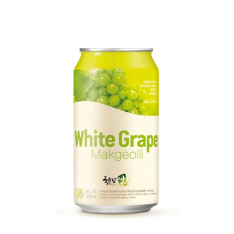 Korėjietiškas Vynuogių skonio Makgeolli alkoholinis gėrimas (alk 3%) 350ml (Kooksoondang)