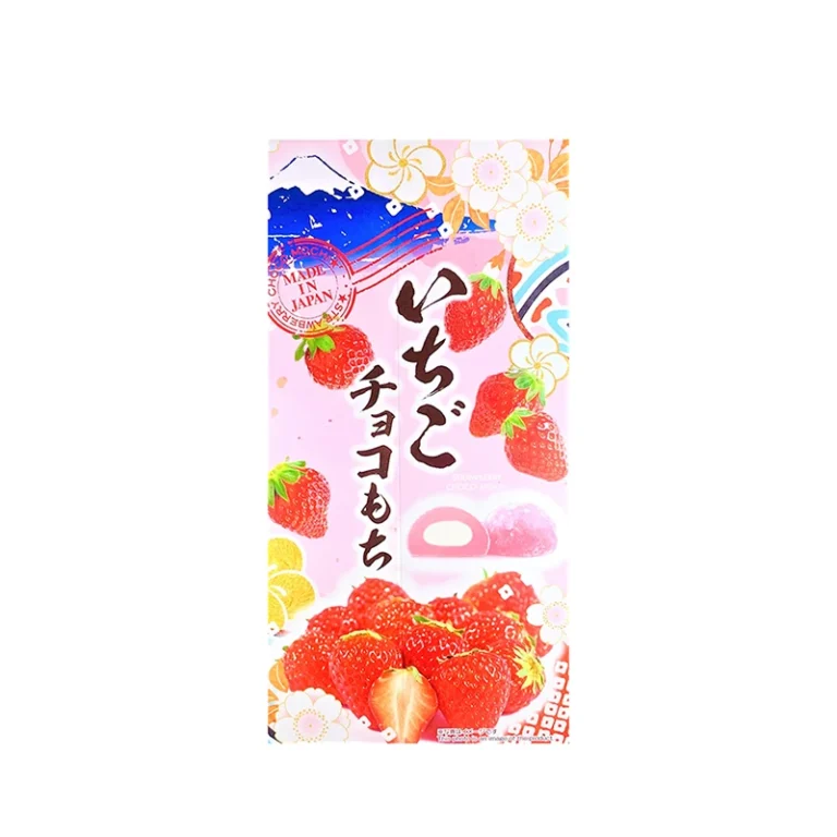 Braškių skonio Mochi (dėžutėje) 315g (18 vienetų) - Seiki