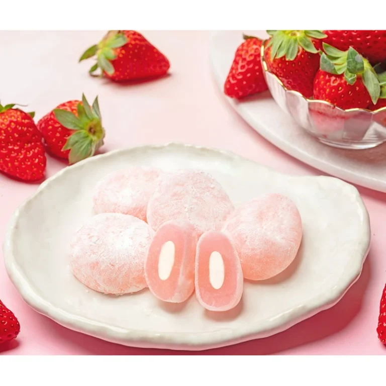 Braškių skonio Mochi (dėžutėje) 315g (18 vienetų) - Seiki - Image 2
