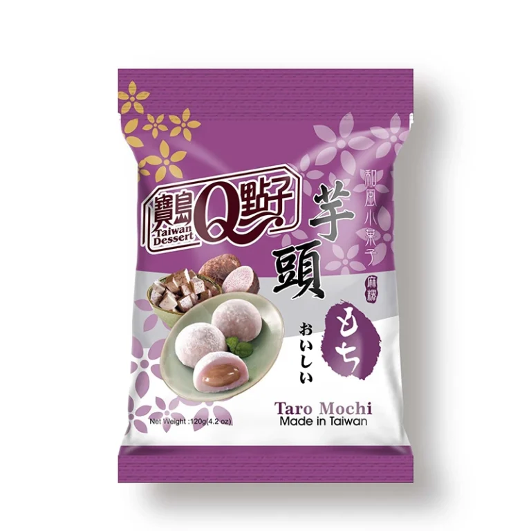 Saldžiosios bulvės Taro skonio močiai 120g - Taiwan desserts Q