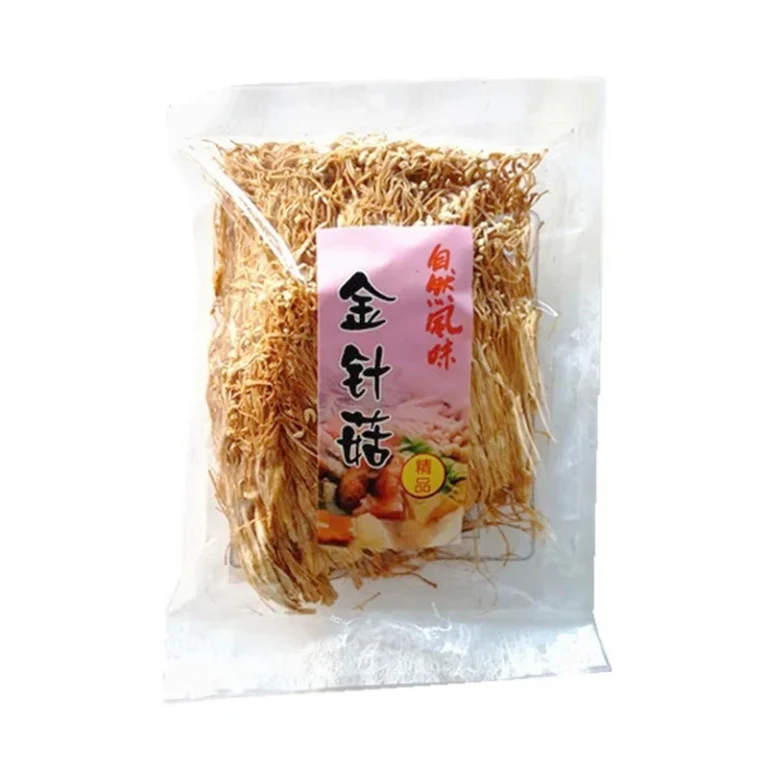 Džiovinti Enoki – „Golden Mushrooms“ 100g - Mountains