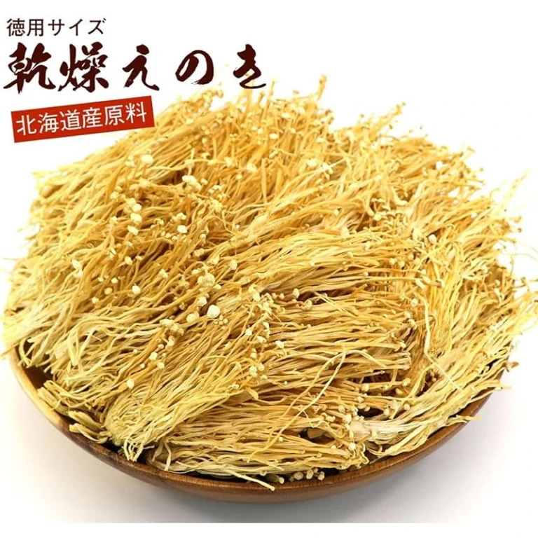 Džiovinti Enoki – „Golden Mushrooms“ 100g - Mountains - Image 2