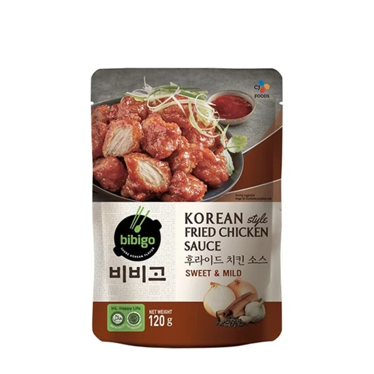 Korėjietiškos Traškios Vištienos padažas (saldus ir švelnus) 120g - Bibigo