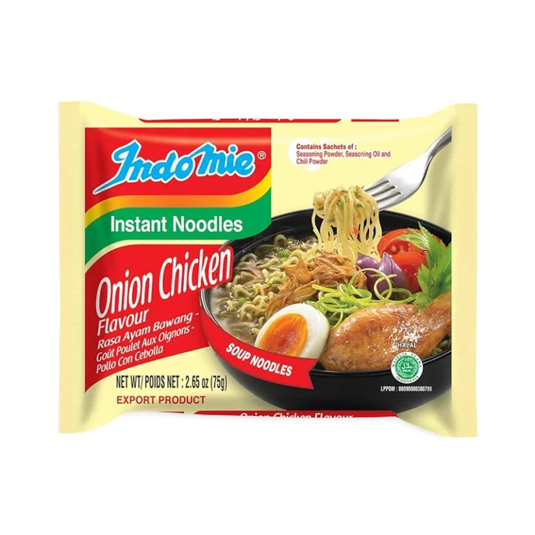 Greitai paruošiami Svogūnų ir Vištienos skonio makaronai 75g - Indomie