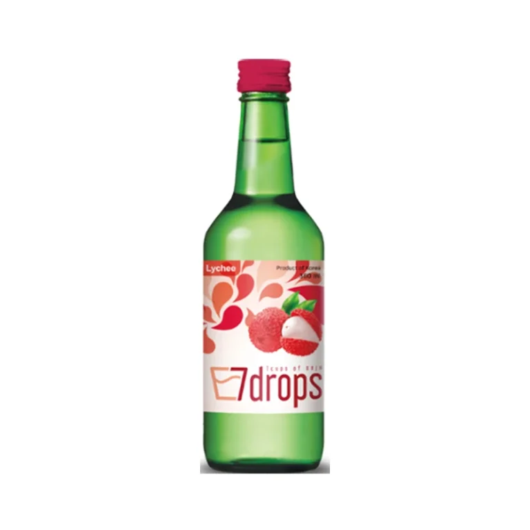Korėjietiškas Soju - Ličių skonio (alk 12%) 360ml - 7drops