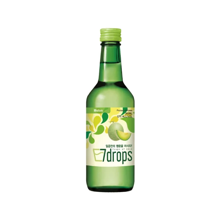 Korėjietiškas Soju - Melionų skonio (alk 12%) 360ml - 7drops