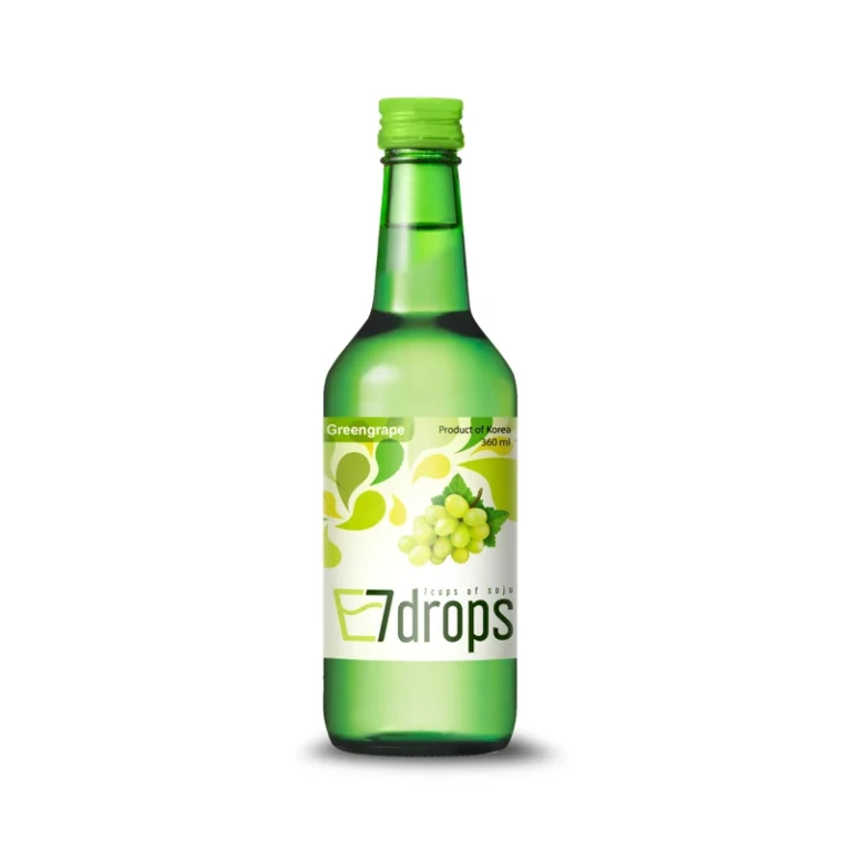 Korėjietiškas Soju - Žaliųjų vynuogių skonio (alk 12%) 360ml - 7drops