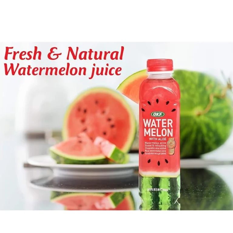 Arbūzų skonio gaivusis gėrimas su Alavijais 500ml - OKF - Image 3