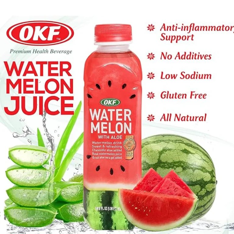 Arbūzų skonio gaivusis gėrimas su Alavijais 500ml - OKF - Image 5