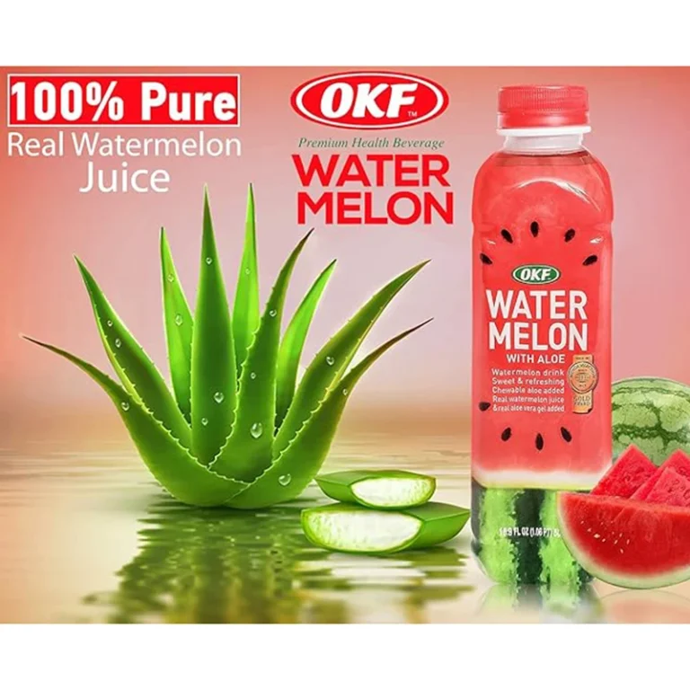 Arbūzų skonio gaivusis gėrimas su Alavijais 500ml - OKF - Image 6