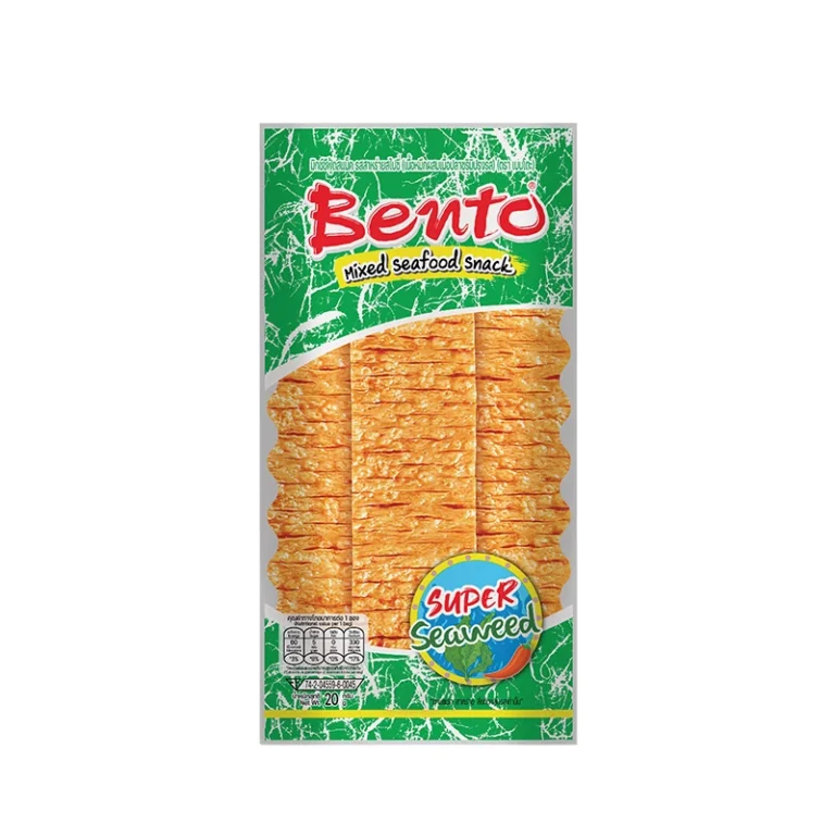 Aštrių jūros dumblių skonio vytintų jūros gėrybių užkandis 20g - BENTO