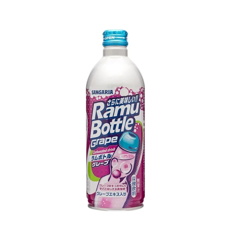 Japoniškas Vynuogių skonio gėrimas – Ramune 500ml - Sangaria - Image 2