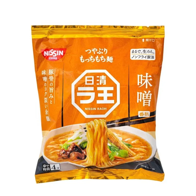 RAOH Miso kiaulienos ir miso skonio pilno grūdo ramen makaronai 297g(99g*3vnt) - Nissin - Image 4