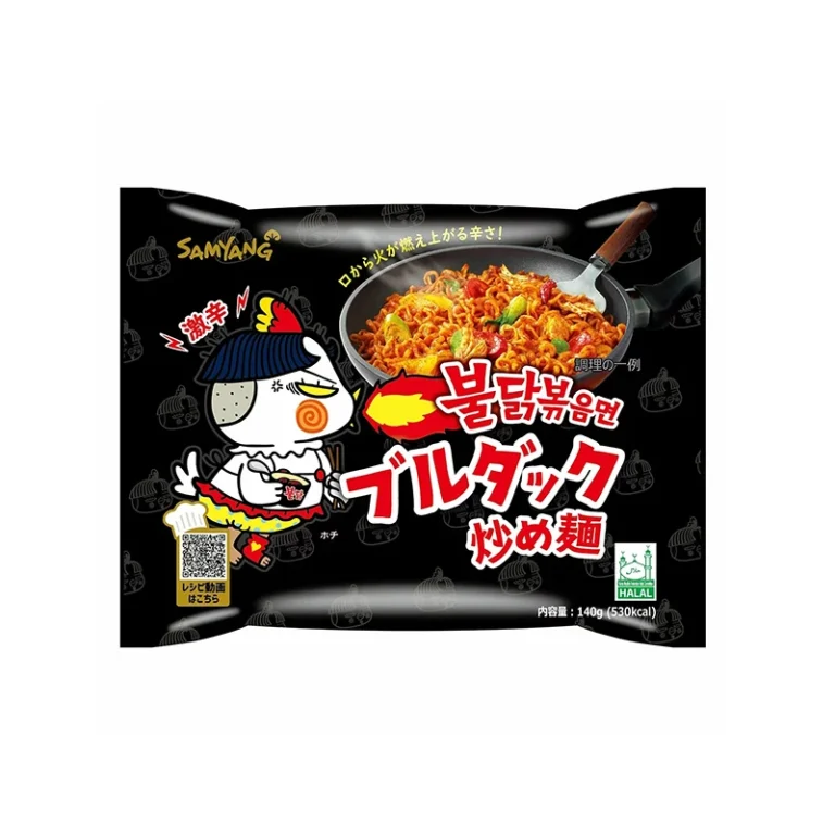 Buldak Labai aštrūs vištienos skonio makaronai (Japoniška pakuotė) 140g - Samyang JP BBD: 2025-04-30