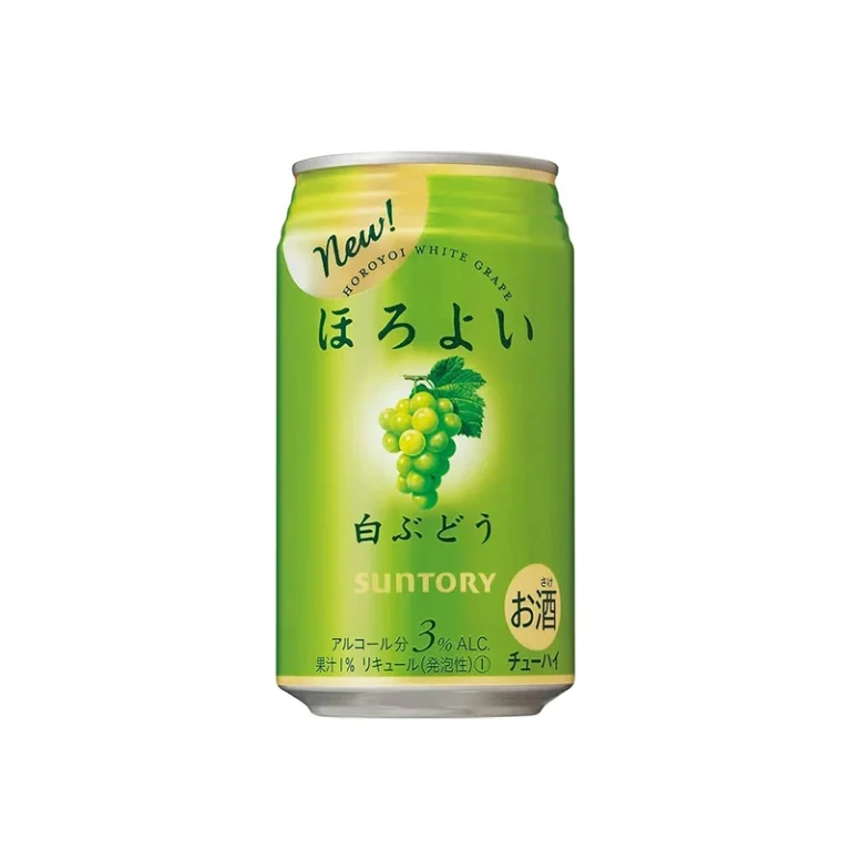 Japoniškas alkoholinis gėrimas - Horoyoi Baltųjų Vynuogių skonio alkoholinis gėrimas (alk. 3.0%) 350ml - Suntory 2025-07-31