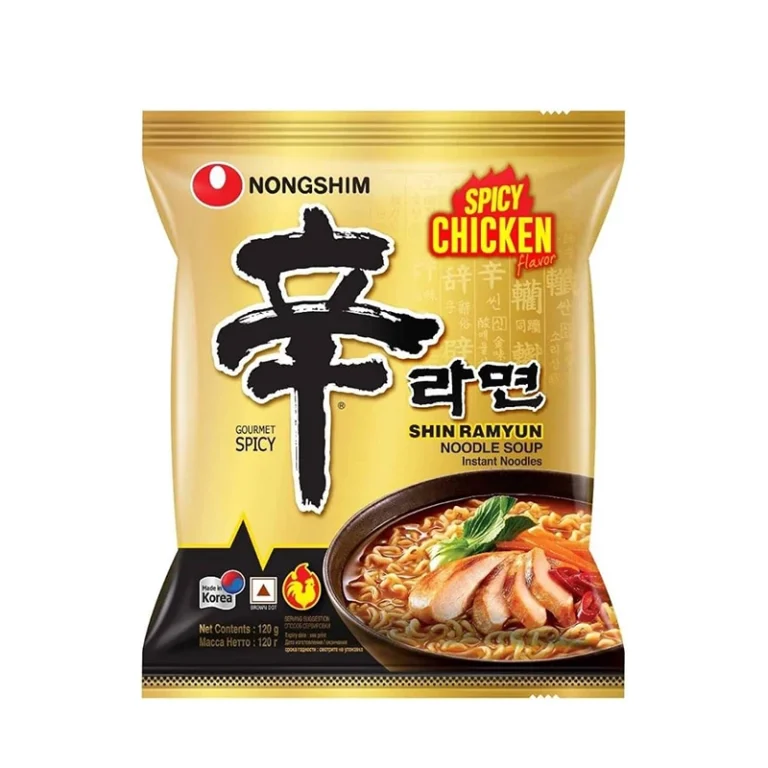 Greito paruošimo Aštraus Vištienos skonio Shin Ramyun makaronai 120g - Nongshim