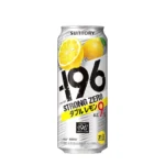 Japoniškas alkoholinis gėrimas – -196 Strong Zero Dviguba Citrina (alk. 9.0%) 500ml - Suntory