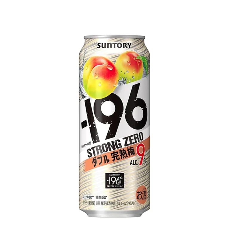 Japoniškas alkoholinis gėrimas – -196 Strong ZeroDviguba Ume Slyva (alk. 9.0%) 500ml - Suntory