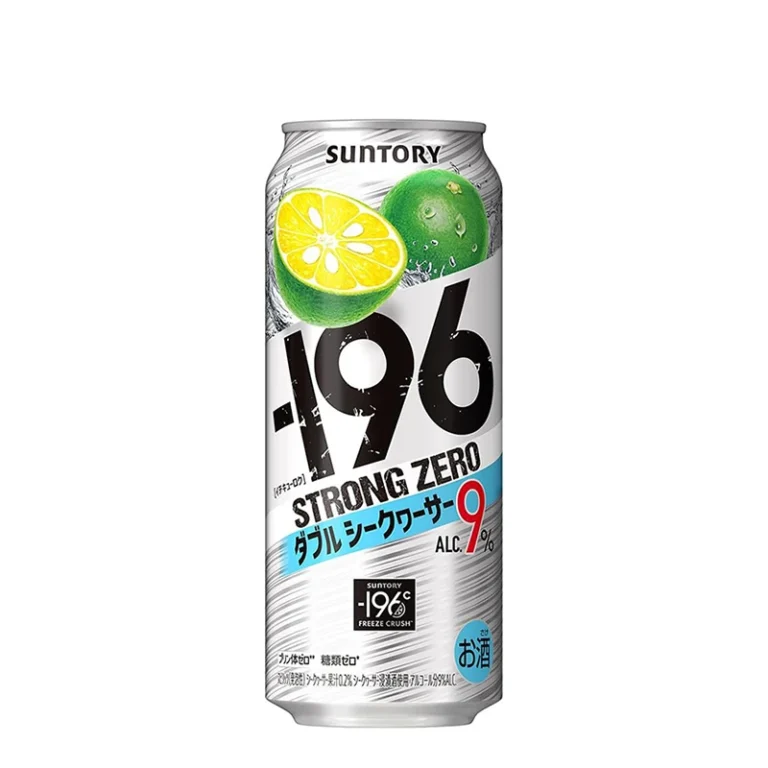 Japoniškas alkoholinis gėrimas – -196 Strong Zero Okinawa Citrus Depressa (alk. 9.0%) 500ml - Suntory