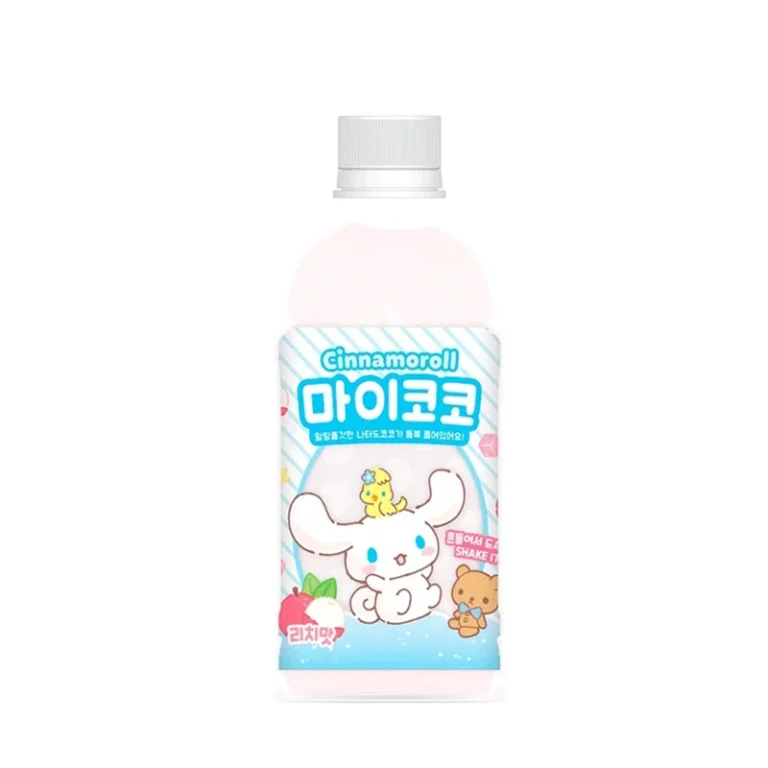 SANRIO My Coco CINNAMAROLL Ličių skonio gaivusis gėrimas su Nata de Coco žele 340ml - Measty