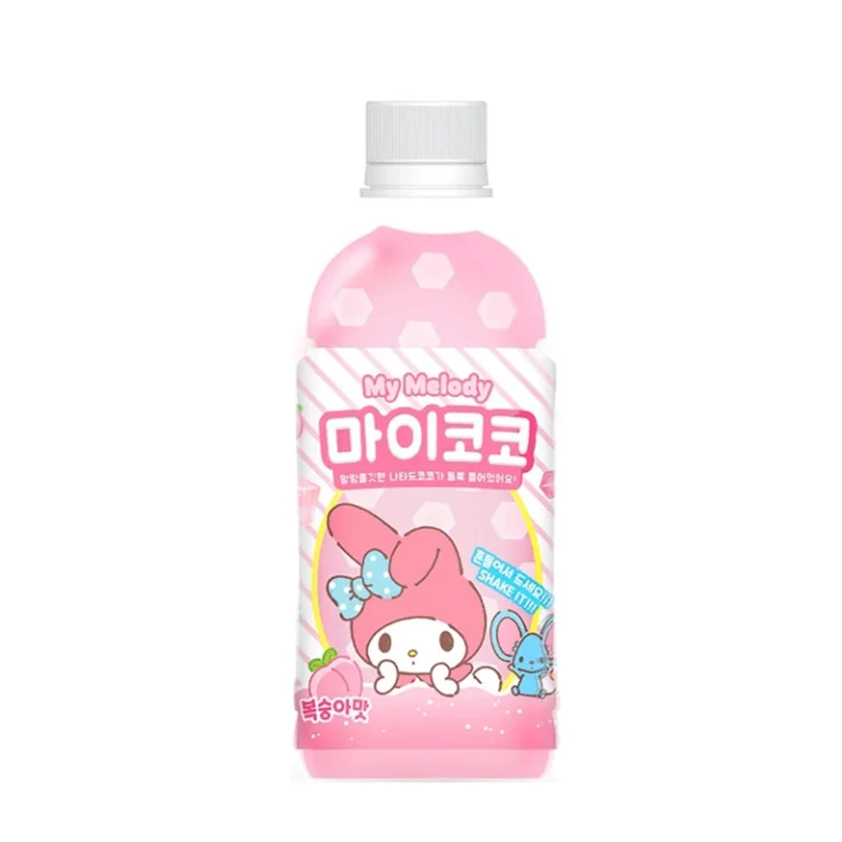 SANRIO My Coco MY MELODY Persikų skonio gaivusis gėrimas su Nata de Coco žele 340ml - Measty