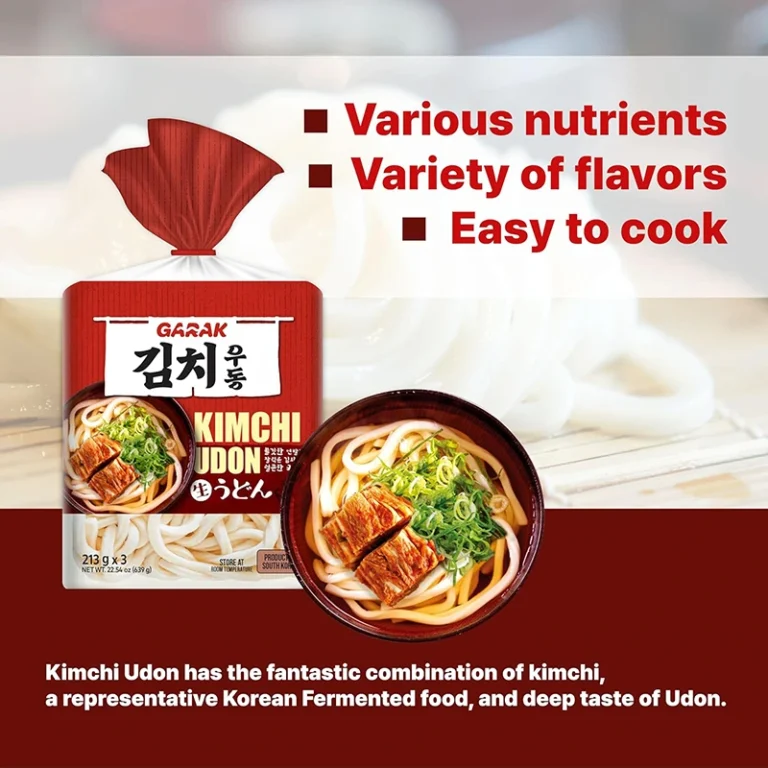Kimchi Udon makaronai 3 porcijos 639g (213g*3vnt) - Garak - Image 3