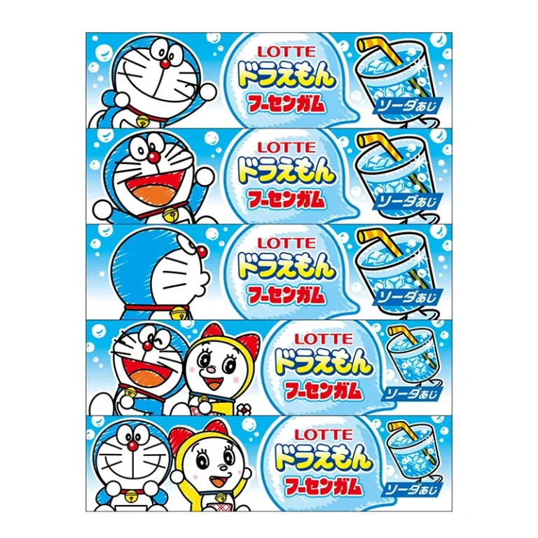 Doraemon Limonado skonio kramtomoji guma 1PC - Lotte - Image 3