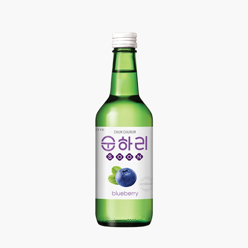 Chum Churum Korėjietiškas Soju – Mėlynių skonio (alk 12%) 350ml - Lotte