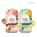 TEAZLE Gazuota Citron vaisiaus Žalioji arbata (be kalorijų) 340ml - WoongJin